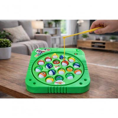 Brinquedo Pega Peixe Jogo de Pesca Giratório Verde Toys & Toys