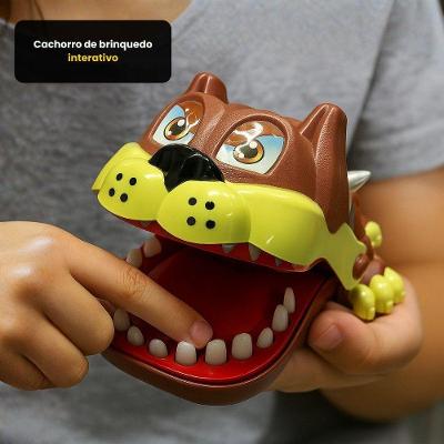Cachorro de Brinquedo Interativo Jogo em Grupo Marrom First Bikes