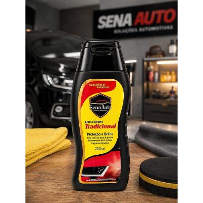 Cera Líquida Tradicional 200ML Proteção e Brilho para Veículos Senalândia