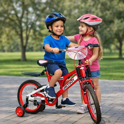 Bicicleta Infantil Montana Aro 20 com Rodinhas V-Brake Vermelha Unitoys