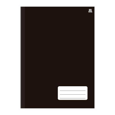 Caderno Universitário Animativa 1 Matéria 96 Folhas Capa Dura Preto