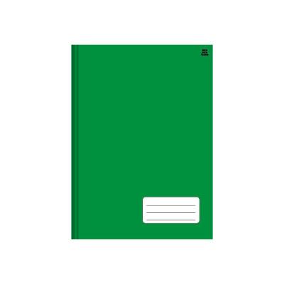 Caderno Pequeno Costurado Capa Dura Animativa 96 Folhas Verde