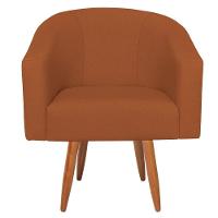 Kit Diva Recamier Heitor 140Cm Lado Esquerdo E 02 Poltronas Luiza Suede - Amarena Móveis Terracota - 6
