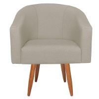 Kit Diva Recamier Heitor 140Cm Lado Esquerdo E 02 Poltronas Luiza Linho - Amarena Móveis Bege - 6