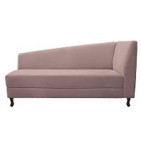 Kit Diva Recamier Heitor 140Cm Lado Esquerdo E 02 Poltronas Luiza Linho - Amarena Móveis Rosê - 7