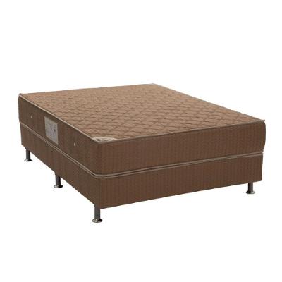 Kit Cama Box Casal Orthotel Molas Ensacadas Pillow Top Café Ortobom