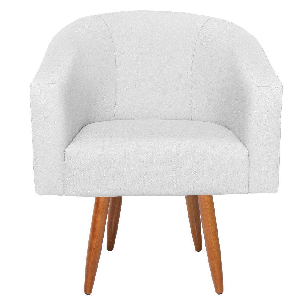 Kit Diva Recamier Heitor 140Cm Lado Esquerdo E 02 Poltronas Luiza Suede - Amarena Móveis Branco - 6