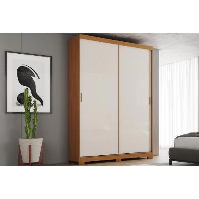 Guarda Roupa Casal Lucca 2 Portas de Correr 2 Gavetas MDP Móveis Henn