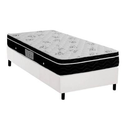 Cama Box Solteiro Physical Euro Pillow Molas Ensacadas Branco Ortobom