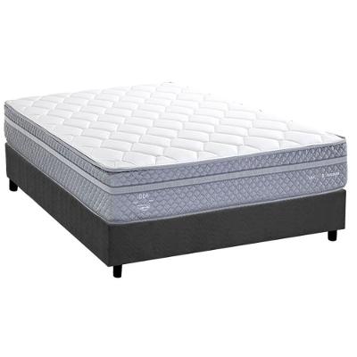Cama Box Casal C1780 Molas Bonnel Suede Cinza Herval