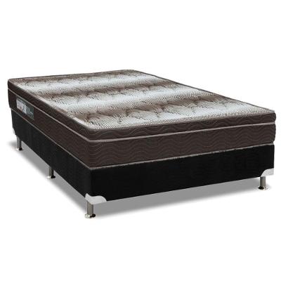Cama Box Casal Ortopédico Light Euro Pillow Espuma D28 Suede Ortobom