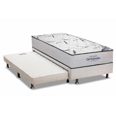 Cama Box com Colchão Solteiro Revolution Corano White D45 Branco Ortobom