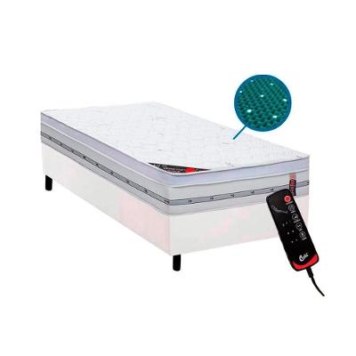 Cama Box Solteiro Niponpedic Molas Pocket Euro Pillow Magnético Branco Castor