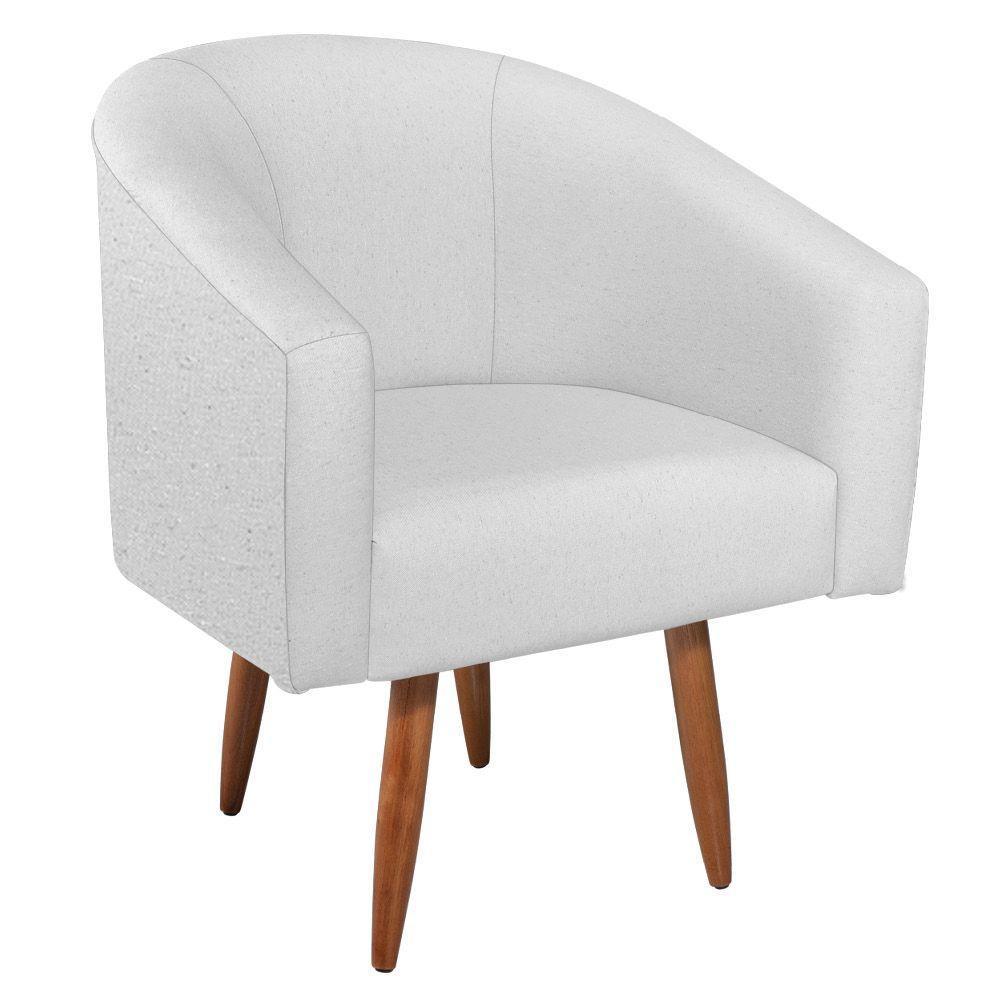 Kit Diva Recamier Heitor 185Cm Lado Esquerdo E 02 Poltronas Luiza Suede - Amarena Móveis Branco - 4