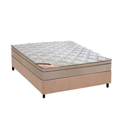 Cama Box com Colchão Casal Revolution Euro Pillow Suede Bege a Costa Rica