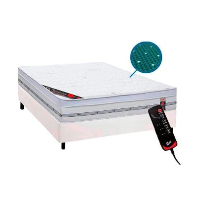 Cama Box Casal Magnético c-Massagem Niponpedic Molas Ensacadas Euro Pillow Branco Castor