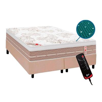 Cama Box Queen Niponpedic Molas Ensacadas Euro Pillow Bege Castor