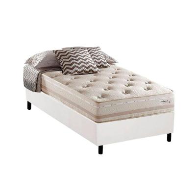 Cama Box Solteiro Scotland Euro Pillow Molas Bonnel Branco Herval