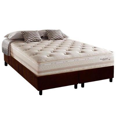 Cama Box com Colchão Queen Scotland Euro Pillow Molas Bonnel Herval