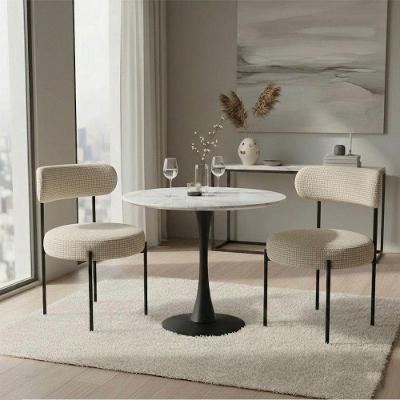 Kit 2 Cadeiras de Jantar Margara MDF Napoli Hidrorepelente Bege D'Rossi