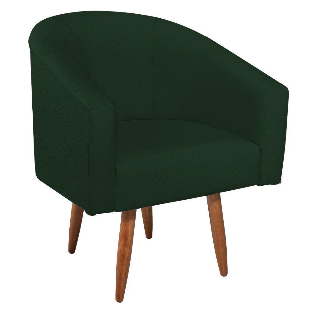 Kit Diva Recamier Heitor 185Cm Lado Esquerdo E 02 Poltronas Luiza Suede - Doce Sonho Móveis Verde - 4