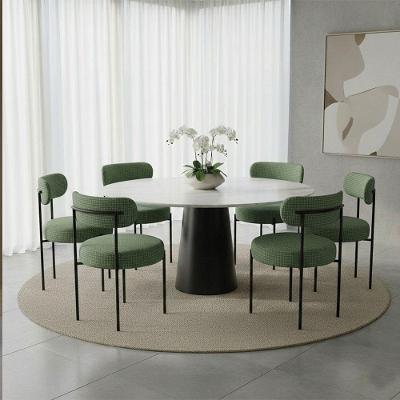 Kit 6 Cadeiras de Jantar Margara em MDF Tecido Napoli Verde D'Rossi