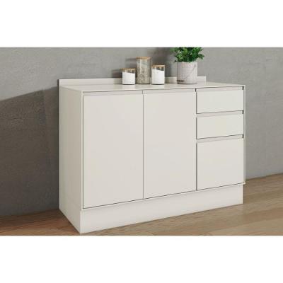 Balcão de Cozinha Fineze 3 Portas 2 Gavetas MDF 51CM Areia Móveis Henn