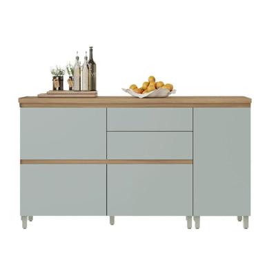 Balcão de Cozinha Rainha 2 Portas MDF 40CM Verde Nesher Móveis