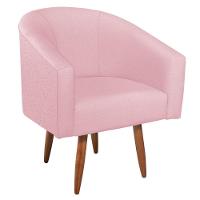 Kit Diva Recamier Heitor 185Cm Lado Esquerdo E 02 Poltronas Luiza Suede - Amarena Móveis Rosa Bebê