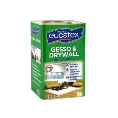 Tinta Gesso e Drywall 18L Alta Resistência Eucatex