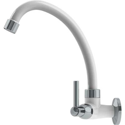 Torneira de Parede para Cozinha 14056 Bica Móvel ABS C70 Branca Delta