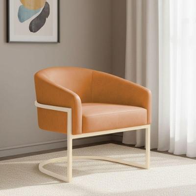 Poltrona Arielle Industrial Sintético Pu Espuma D26 Caramelo D'Rossi