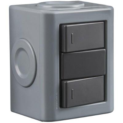 Conjunto de 2 Interruptores Simples Lizflex 10A 250V Branco Tramontina