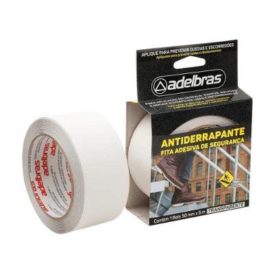 Fita Antiderrapante 915 Transparente 50MM X 5M Adelbras