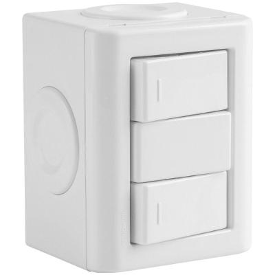 Interruptores Simples Tramontina Lizflex Brilhante Branco 10A 250V