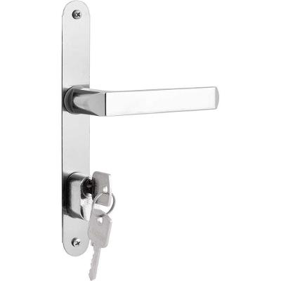 Fechadura Externa Serralheiro 401-07 para Porta de Alumínio Cromada Prata Stam