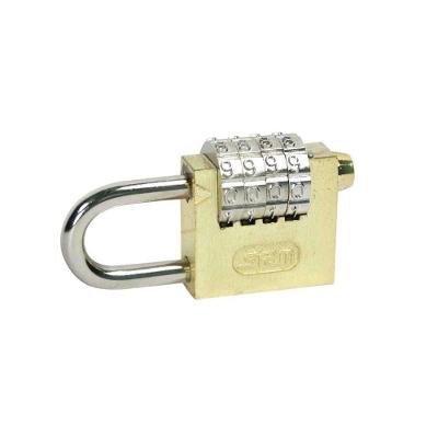 Cadeado com Segredo 00605 Latonado 40,0 mm Dourado Stam Metalúrgica