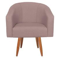 Kit Diva Recamier Heitor 160Cm Lado Esquerdo E 02 Poltronas Luiza Linho - Amarena Móveis Rosê - 6