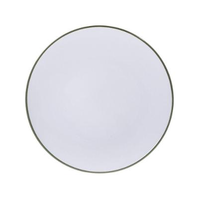 Prato Raso Jeri Porcelana 27cm Uso Diário Verde Tramontina