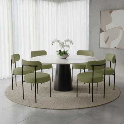 Kit 6 Cadeiras de Jantar Margara MDF Bouclê Verde Pistache D'Rossi