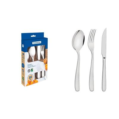 Faqueiro Maresias 16 Peças Aço Inox Facas para Churrasco Brilho Tramontina