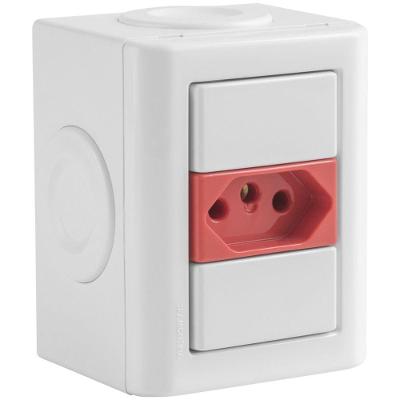 Tomada Elétrica 2P+T Lizflex 20A 250V Brilhante Vermelho Tramontina