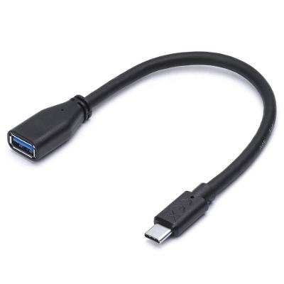 Cabo Adaptador OTG Vinik AUSBOTG USB 3.0 Tipo C para USB Fêmea 5Gbps Preto