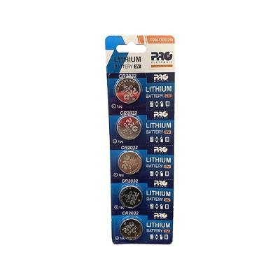 Bateria de Lítio Proeletronic PQBA-CR2032-05 CR2032 com 5 Unidades