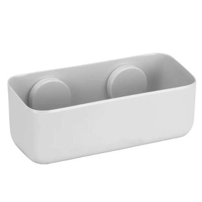 Suporte para Shampoo com Ventosa Plástico PP para Banheiro Branco Arthi