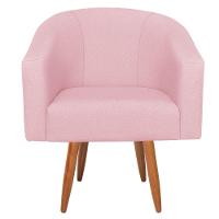 Kit Diva Recamier Heitor 160Cm Lado Esquerdo E 02 Poltronas Luiza Suede - Amarena Móveis Rosa Bebê - 6