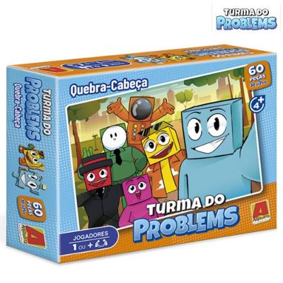 Quebra-cabeça Turma dos Problems 60 Peças Algazarra Brinquedos