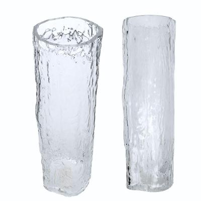 Vaso Decorativo de Vidro CB5034 11x11x25CM Transparente Moment