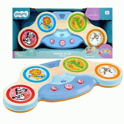 Bateria Musical Infantil Play & Learn Touch Azul Cardoso Toys