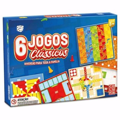 Kit 6 Jogos Clássicos de Tabuleiro All Queens Ludo Trilha Alquerque Mancala Pais & Filhos